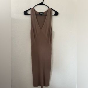Express Ribbed Midi Dress